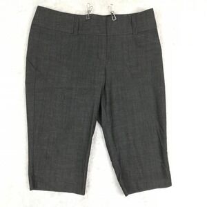 Maurices Womens Pants Cropped Dress Black Heather High Rise 15/16